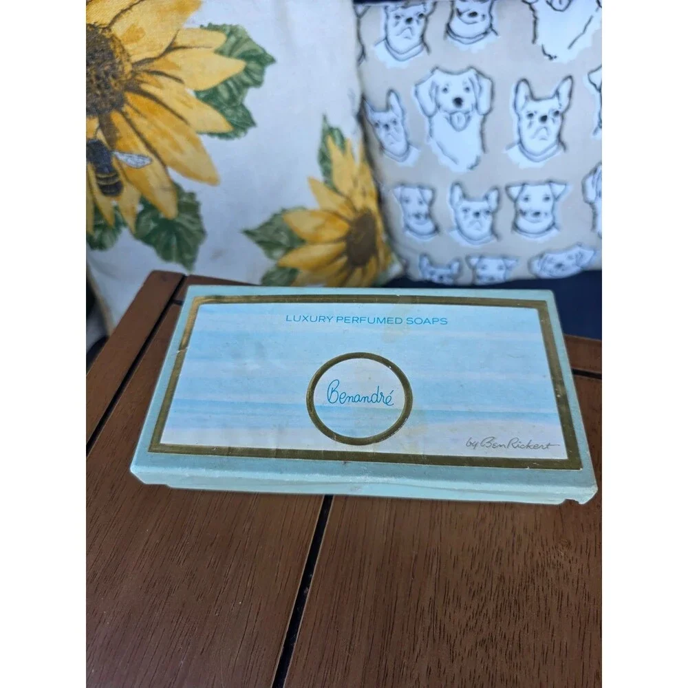 Vintage Benandré Luxury Perfumed Soaps Boxed Set 3 Soaps 3 oz each Ben Rickert